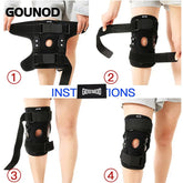 Adjustable Hinged Knee Brace Knee Joint Brace Support Knee Stabilizer Knee Pad Health Care - Xprespick